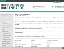 Tablet Screenshot of ib-lenhardt.com